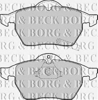 BORG & BECK bbp1643 -  Комплект тормозных колодок, дисковый тормоз